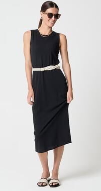 JCrew Factory | NWT Knit Midi Dress Black Petite | Sz MP